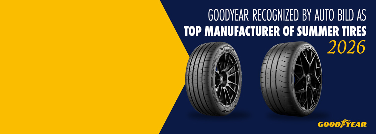 Goodyear a fost desemnat „Producătorul Anului pentru Anvelope de Vară 2026” de către Auto Bild.